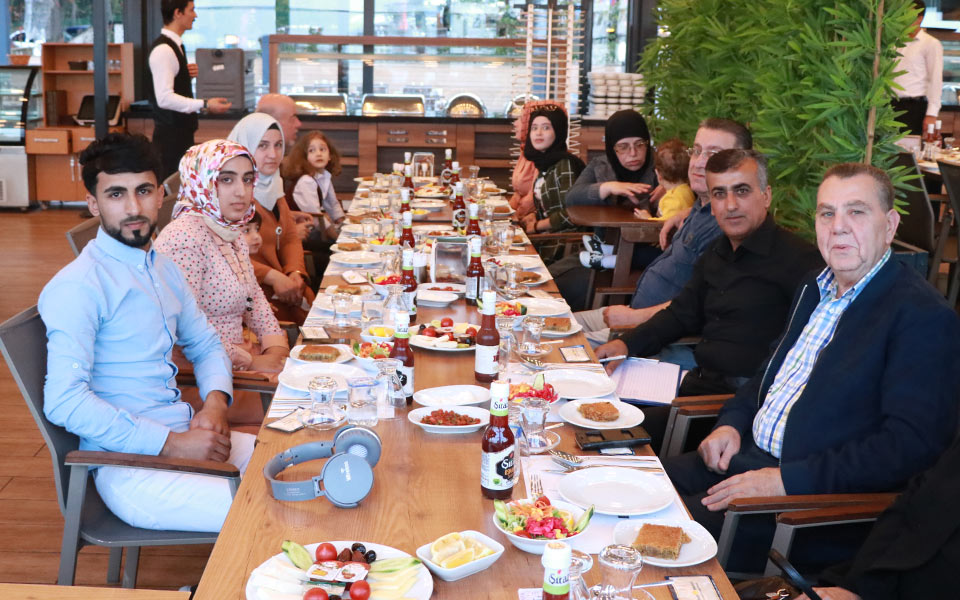 Different cultures met at the same food table